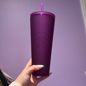 Starbucks Purple Tumbler with Straw
